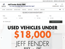 Tablet Screenshot of jefffendergmc.com